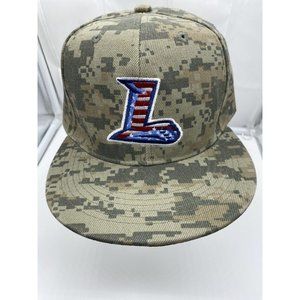 Lynchburg Hillcats Baseball Hat Green Camo Hook & Loop Promo Bank Of The James